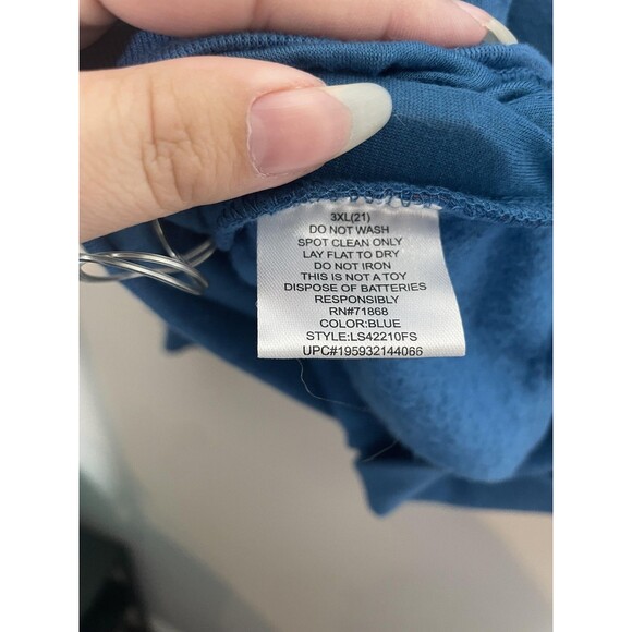 Disney Stitch Ugly Christmas Sweatshirt Womens 3XL Blue Light Up Holiday - Picture 7 of 8